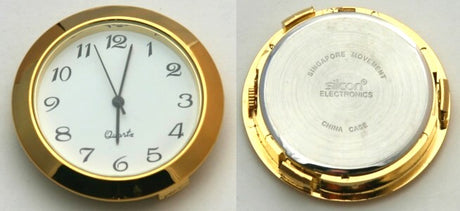 Clock 36mm White Face Arabic