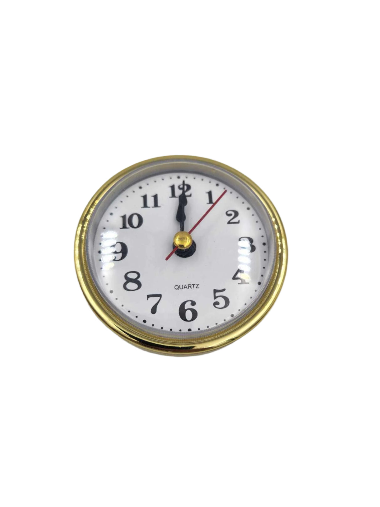 Clock 65mm White Gold Arabic