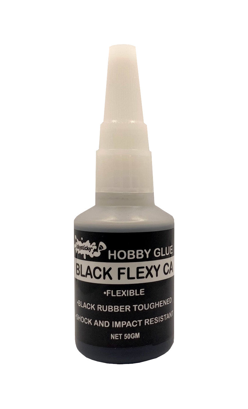 Icky Sticky Flexy CA Glue Black - Medium 50gm