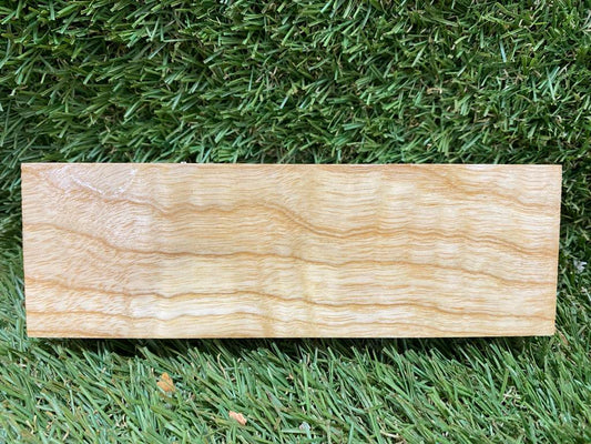 Claret Ash Fiddleback Stabilised Knife Blank 150 x 50 x 30mm