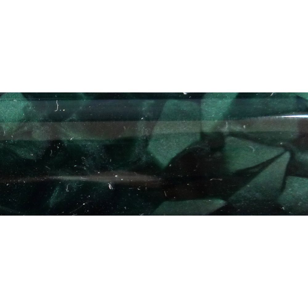 Pen Blank Single Acrylic Dark Green with White Crush
