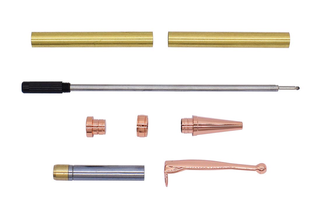 Fancy Slimline Pens - Copper Pack of 10