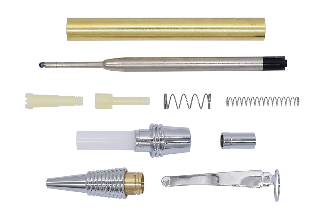 Spiral Click Pen Chrome