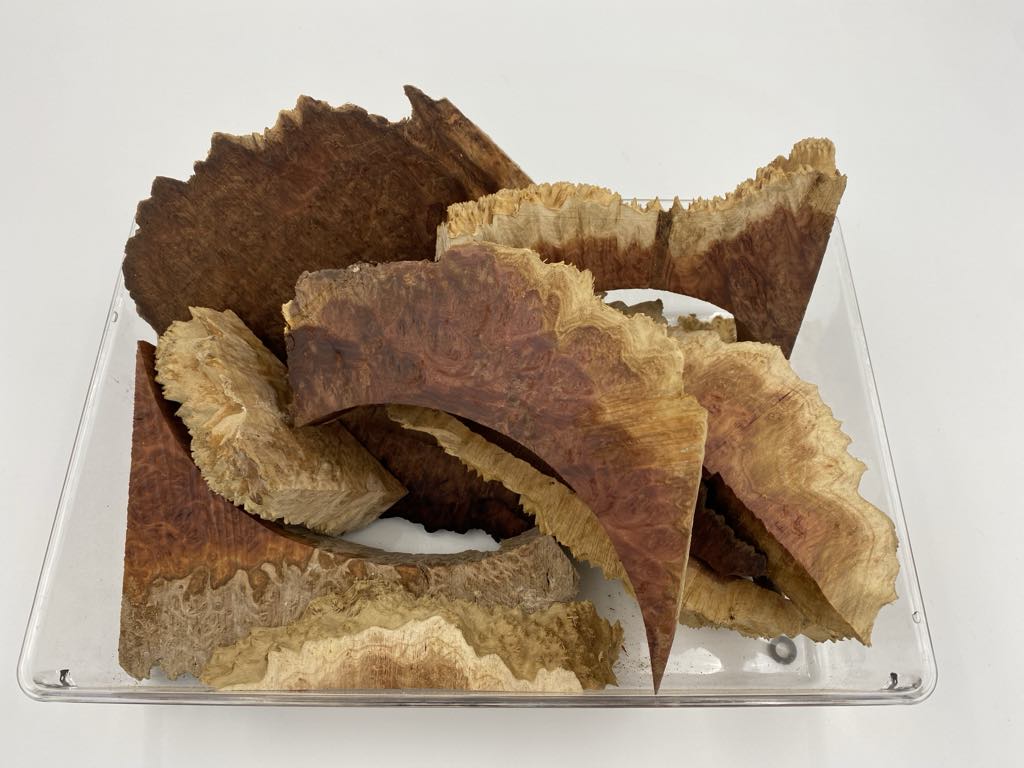 Red and Brown Mallee Burl Off Cuts - 2kg approx