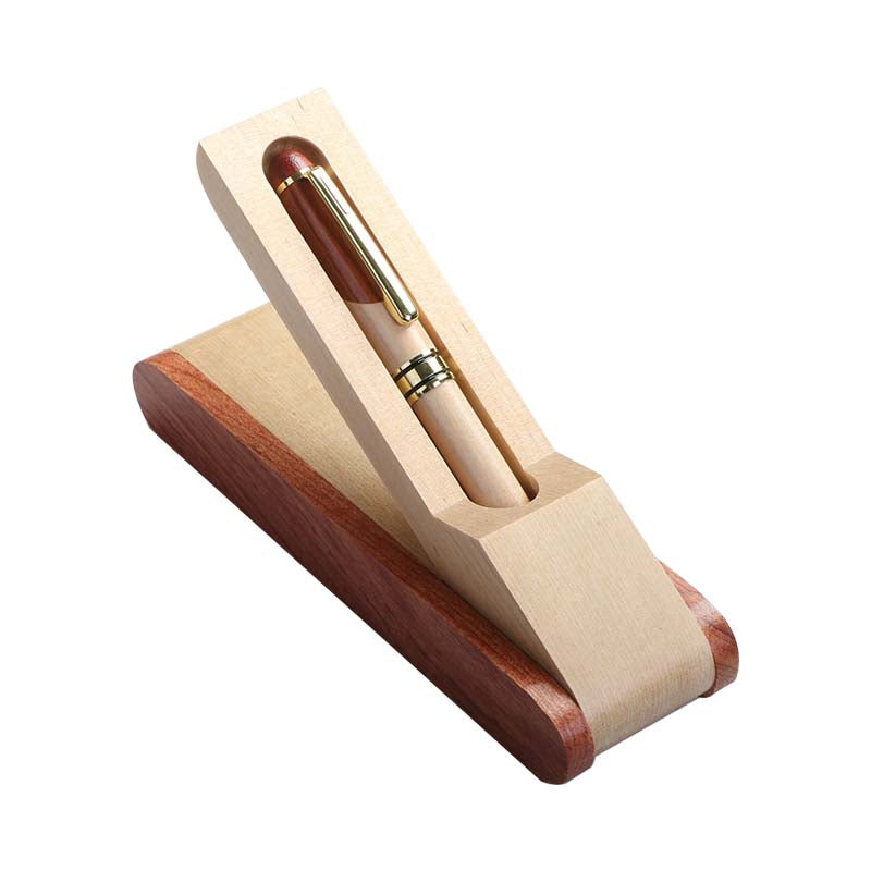 Maple Rosewood Flip Pen Box