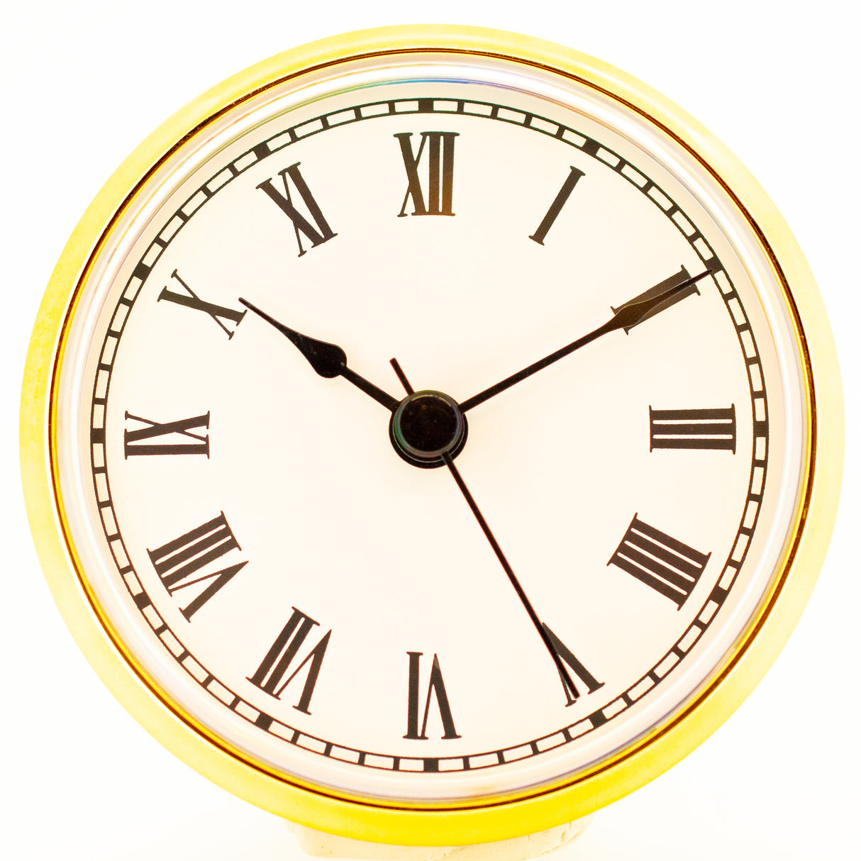 Clock 85mm White Roman