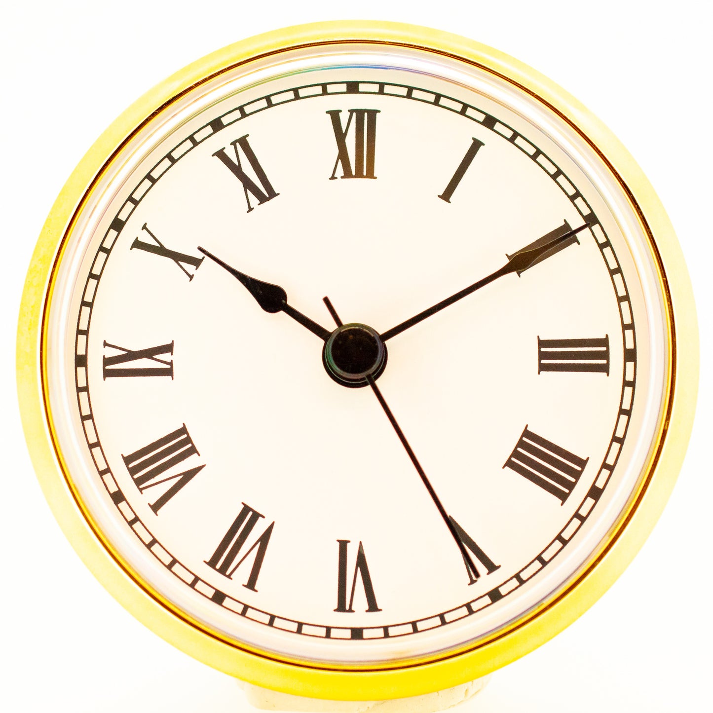 Clock 85mm White Roman