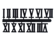 Numerals 10mm Black Roman