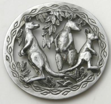 Potpourri Lid 3 Kangaroos