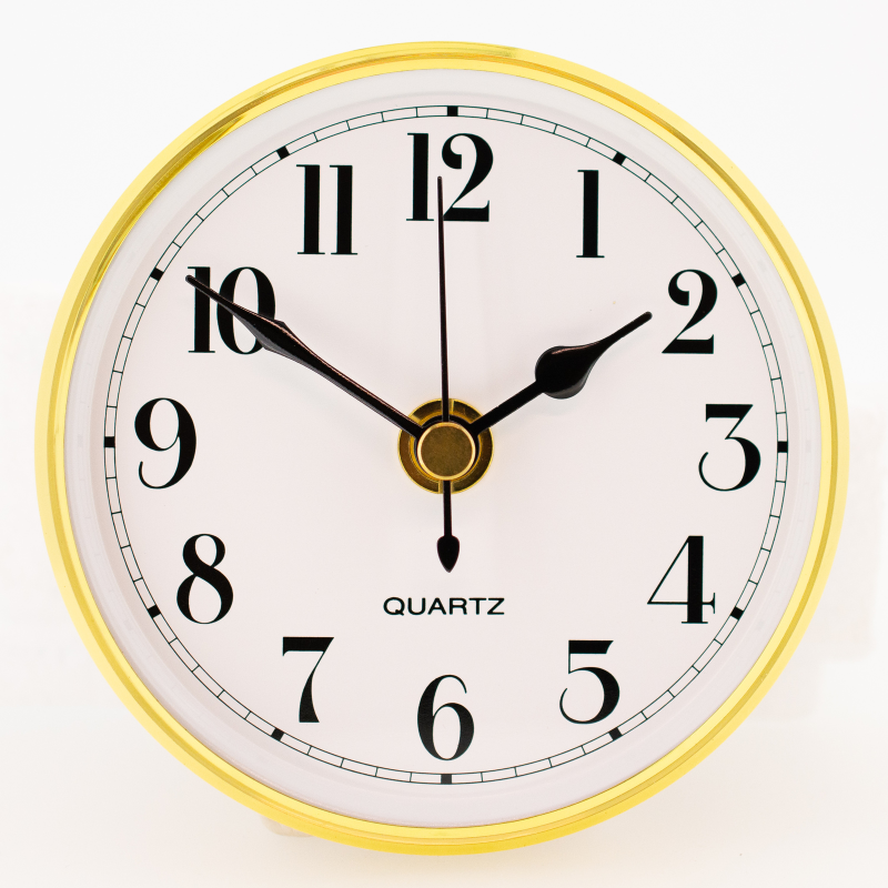 Clock 130mm White Arabic