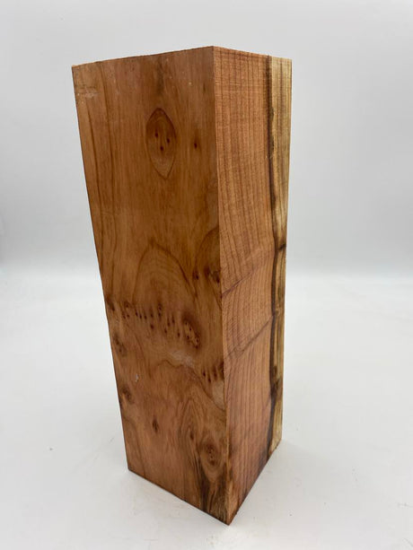 California Red Wood Spindle With Birdseye 250 x 110 x 110mm