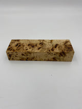 Stabilised Poplar Burl Knife Scale 150 x 50 x 30mm