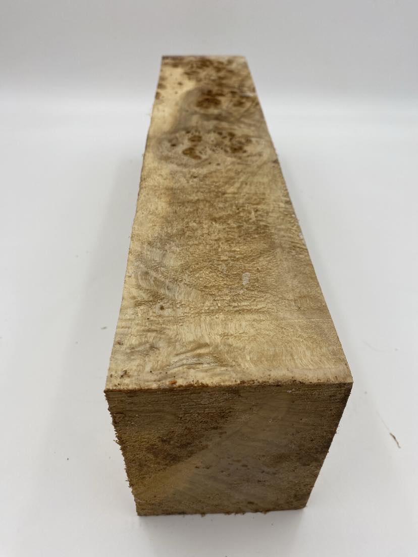 Poplar Burl Spindle 440 x 120 x 95mm