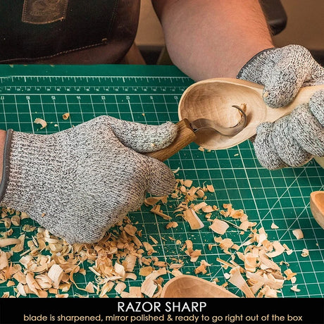 Spoon Carving Knife 25mm With Oak Handle