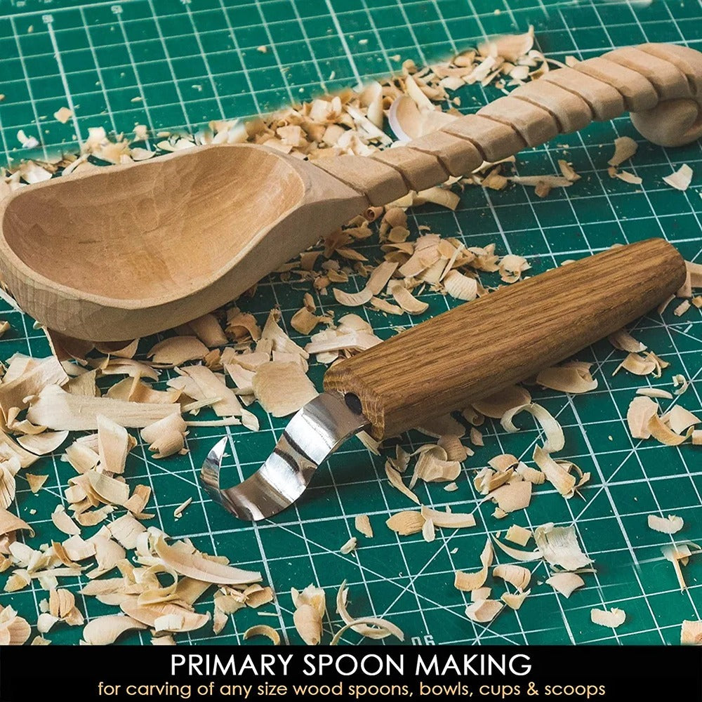 Spoon Carving Knife 25mm With Oak Handle