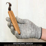 Spoon Carving Knife 25mm With Oak Handle