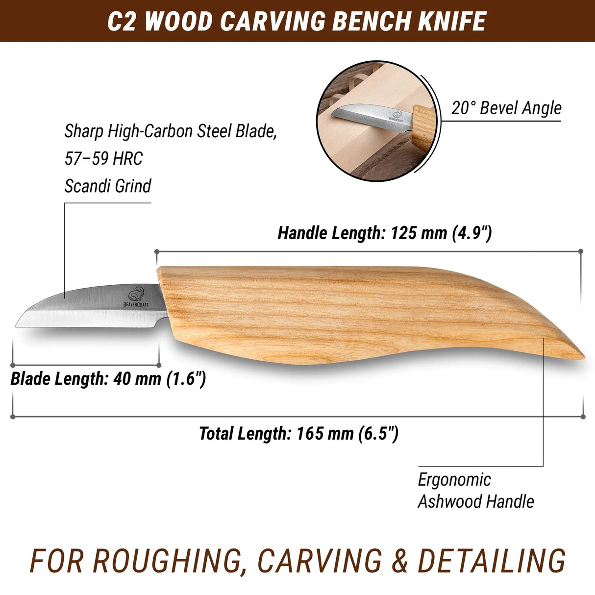 Wood Carving Bench Knife