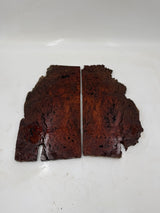 Red Gum Burl Box making Timber  285 x 150 x 9mm (2 Pieces)