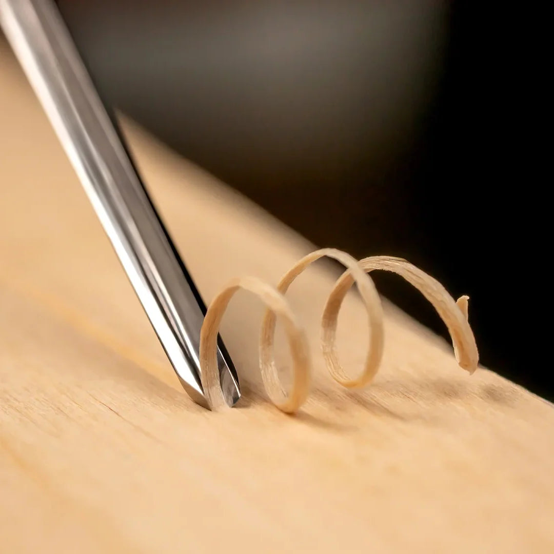 Compact Wood Carving V-Tool (Sweep #12)