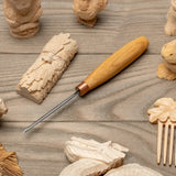 Compact Wood Carving V-Tool (Sweep #12)