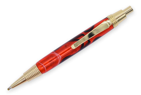 Spiral Click Pen Gold