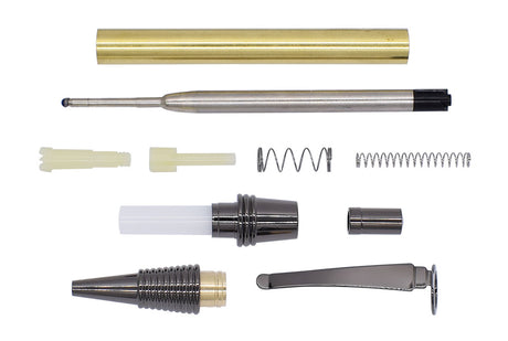 Spiral Click Pen Kit Gun Metal
