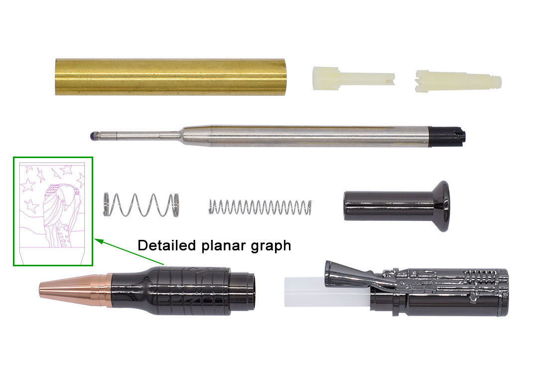 Eagle Click Pen Kit - Gun Metal