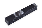Pen Blank Single Acrylic Black with White Lines