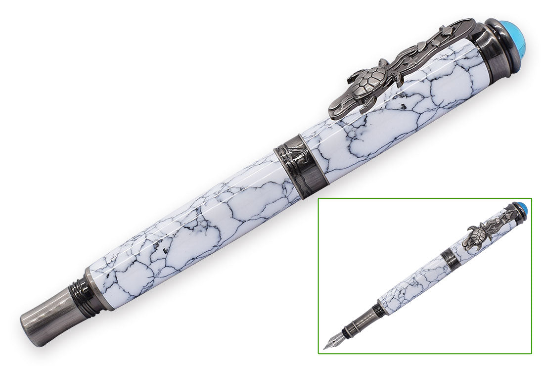 Turtle Fountain Pen Kit - Gun Polish