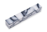 Pen Blank Single Acrylic White with Black Lines