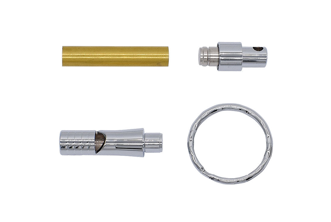 Key Chain Whistle Kit - Chrome