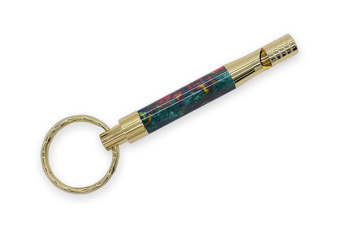 Key Chain Whistle Kit - Gold