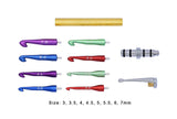 Crochet Hook Set - Gold & Colourful