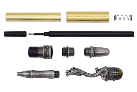 Loong Rollerball Pen Kit Gun Polish