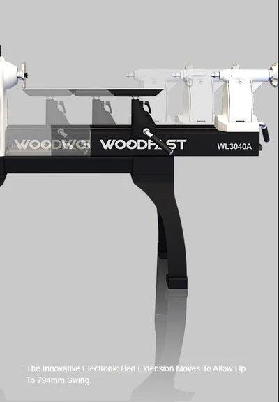 Woodfast 762mm (30") Swing x 1060mm (40") Between Centres Super Heavy Duty Wood Lathe 3HP