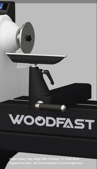 Woodfast 762mm (30") Swing x 1060mm (40") Between Centres Super Heavy Duty Wood Lathe 3HP