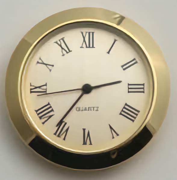 Clock 36mm Gold Roman