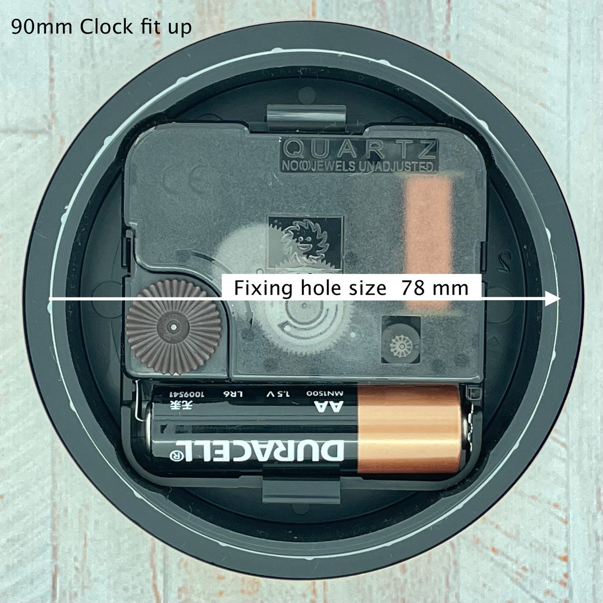 Clock Gold 90mm