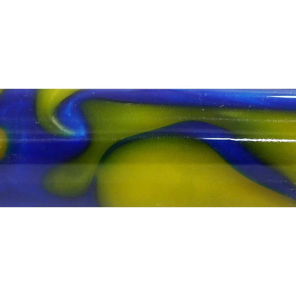 Pen Blank Single acrylic Blue and Yellow