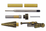 Antique Bronze Polish Pirate Skull Twist Pen