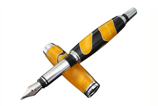 JR Gent Fountain Pen Improved Model - Chrome